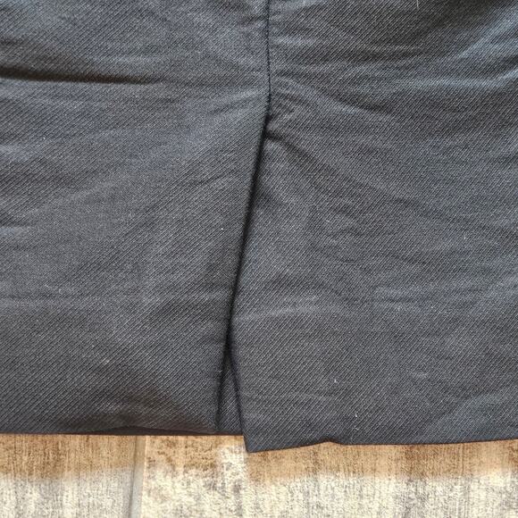J. Crew The Pencil Skirt Size 4 Grey Back Slit Pockets Lined 100% Cotton FLAW - Picture 7 of 13